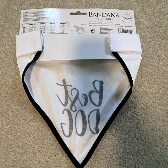 White and Black Dog Bow Tie Accessory - Picture 2 of 3